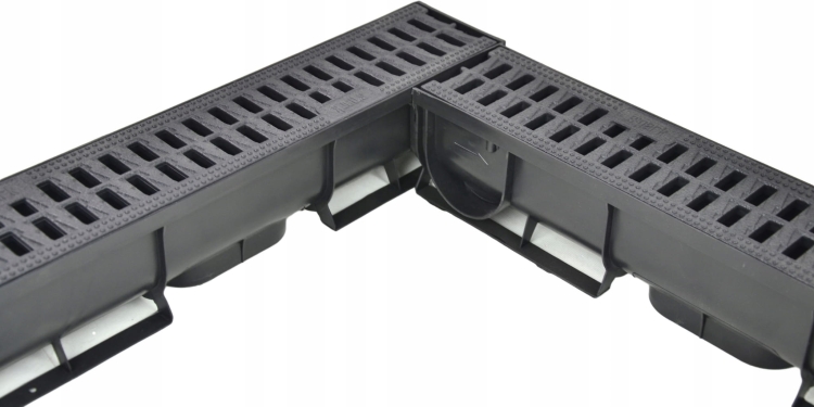 Kanał SP1 PP-100x9x9[cm] Odwodnienie Liniowe korytko plastikowe / ruszt plastikowy
