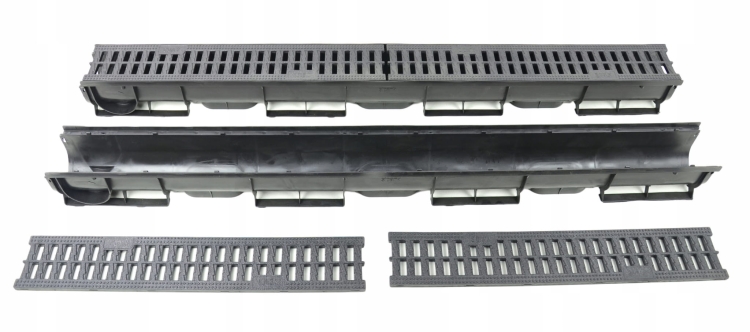 Kanał SP1 PP-100x9x9[cm] Odwodnienie Liniowe korytko plastikowe / ruszt plastikowy