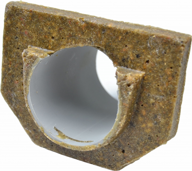 Zaślepka z odpływem DN75 do kanałów betonowych DN100 H125 14x12,5[cm]