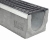 Kanał DN100 H130 C250 13x14x100[cm] Odwodnienie Liniowe korytko betonowe z okuciem / ruszt żeliwny
