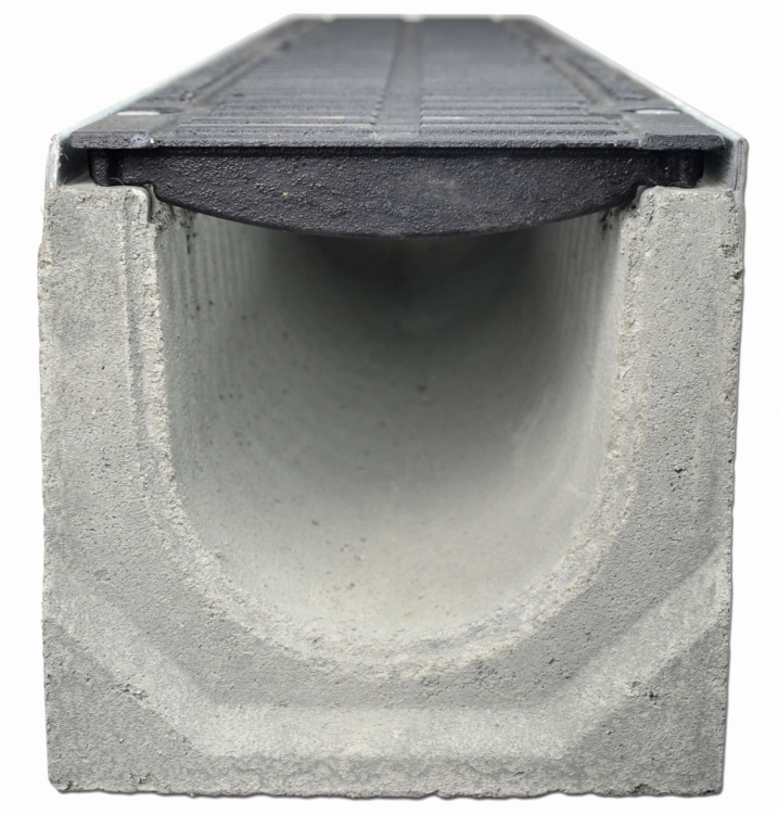 Kanał DN150 H210 D400 21x21x100[cm] Odwodnienie Liniowe korytko betonowe wzmacniane / ruszt żeliwny