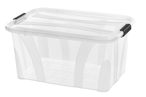 Pojemnik z Pokrywą 14L Plastikowy Przeźroczysty Pudło Master BOX