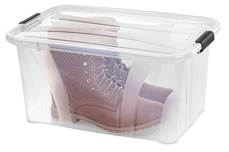 Pojemnik z Pokrywą 14L Plastikowy Przeźroczysty Pudło Master BOX
