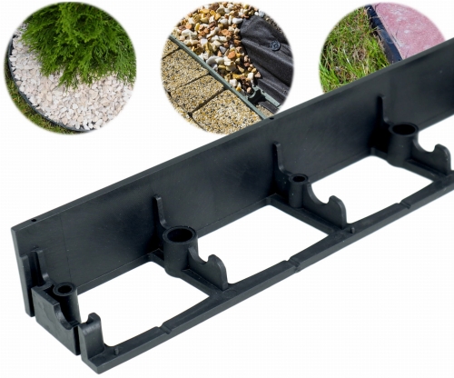 Obrzeże Plastikowe SB60 Stella Bord 6cm 1m czarne BORDER 60mm Trawnikowe Ogrodowe