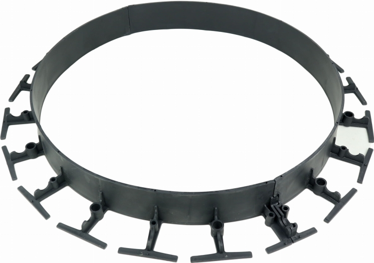 Obrzeże Plastikowe SB80 Stella Bord 8cm 1m czarne BORDER 80mm Trawnikowe Ogrodowe