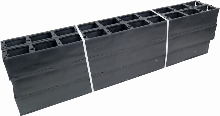 Obrzeże Plastikowe SB80 Stella Bord 8cm 1m czarne BORDER 80mm Trawnikowe Ogrodowe