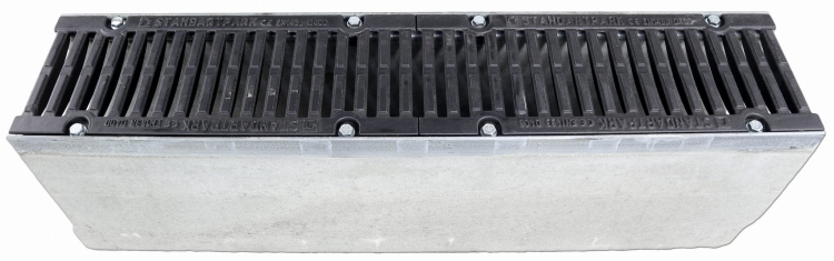 Kanał DN150 H310 D400 31x21x100[cm] Odwodnienie Liniowe korytko betonowe wzmacniane / ruszt żeliwny