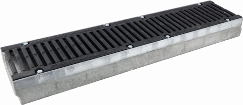 Kanał DN150 H100 D400 10x21x100[cm] Odwodnienie Liniowe korytko betonowe wzmacniane / ruszt żeliwny