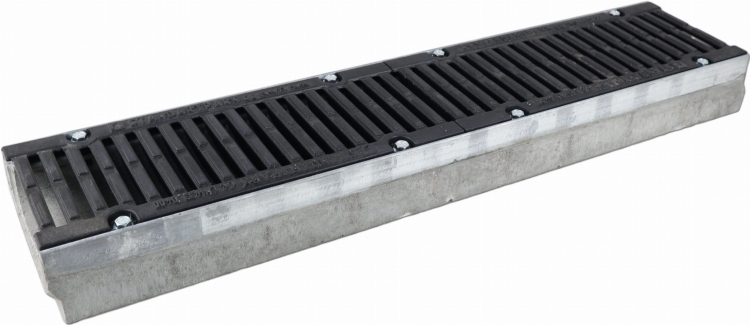 Kanał DN150 H100 D400 10x21x100[cm] Odwodnienie Liniowe korytko betonowe wzmacniane / ruszt żeliwny