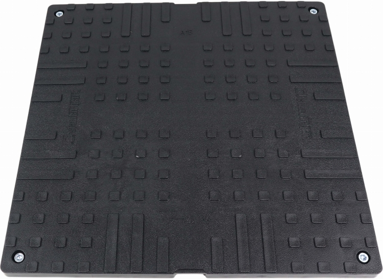 Właz 70x70(60x60)cm plastikowy kwadratowy czarny A15