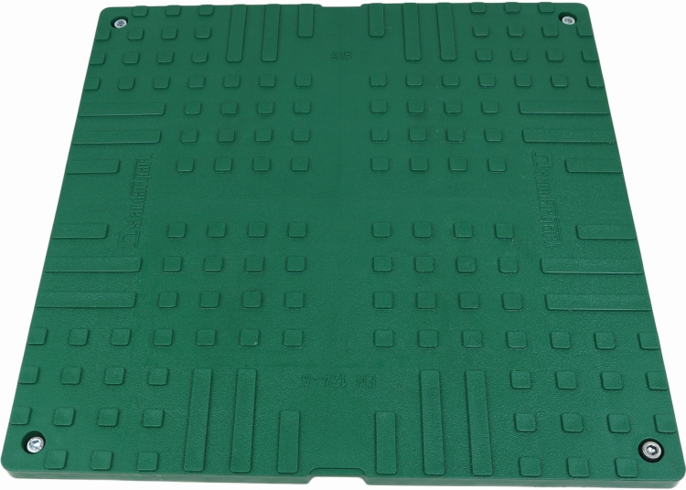 Właz 70x70(60x60)cm plastikowy kwadratowy zielony A15