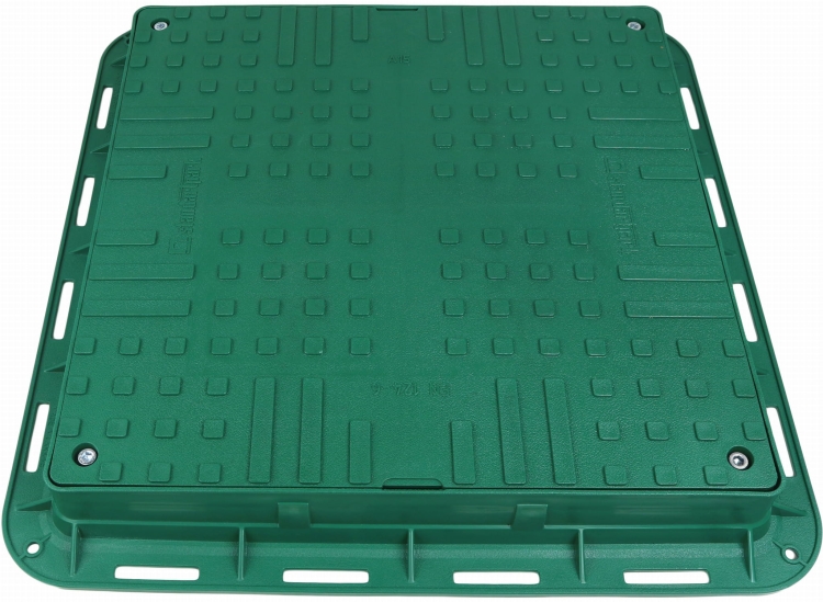 Właz 70x70(60x60)cm plastikowy kwadratowy zielony A15