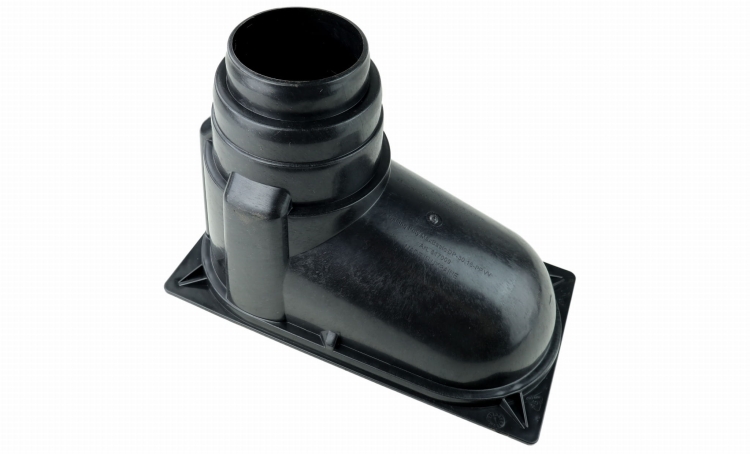 Wpust Rynnowy Dolny Spark Czarny 30x16x23
