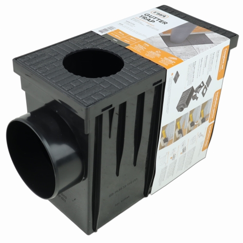 Wpust Rynnowy Boczny Spark Czarny 31x14x22