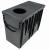Wpust Rynnowy Boczny Spark Czarny 31x14x22