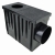 Wpust Rynnowy Boczny Spark Czarny 31x14x22
