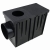 Wpust Rynnowy Boczny Spark Czarny 31x14x22