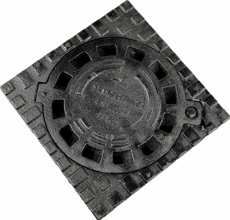 Wpust Posadzkowy 200x200 żeliwny klasa M125 odpływ pionowy DN75