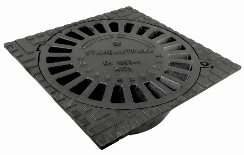 Wpust Posadzkowy 400x400 żeliwny klasa M125 odpływ pionowy DN160