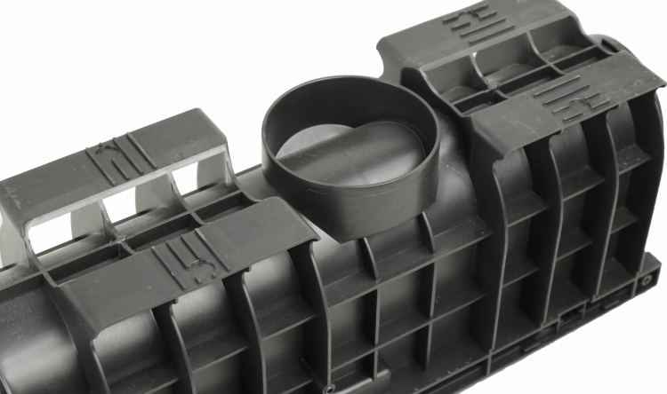 Kanał DN100 H200 C250 PP/ŻEL. 20x16x100[cm] PM BASIC Odwodnienie Liniowe korytko plastikowe / ruszt żeliwny
