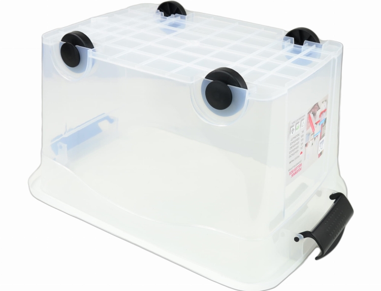 Pojemnik Plastikowy 20L z Zieloną Pokrywą Roller BOX Pudło