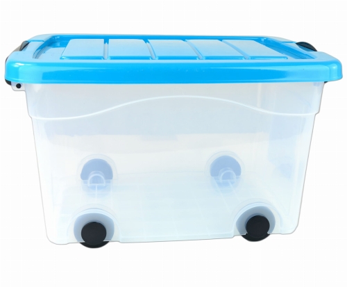 Pojemnik Plastikowy 20L z Turkusową Pokrywą Roller BOX Pudło