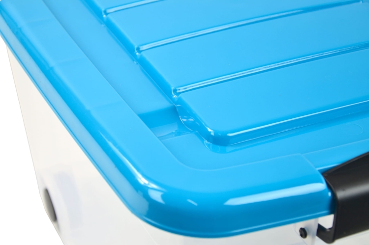 Pojemnik Plastikowy 20L z Turkusową Pokrywą Roller BOX Pudło