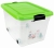 Pojemnik Plastikowy 40L z Zieloną Pokrywą Roller BOX Pudło