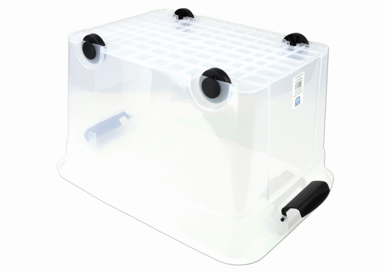 Pojemnik Plastikowy 40L z Turkusową Pokrywą Roller BOX Pudło