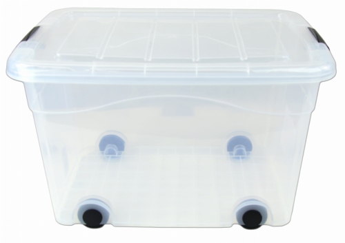 Pojemnik Plastikowy 40L z Transparentną Pokrywą Roller BOX Pudło