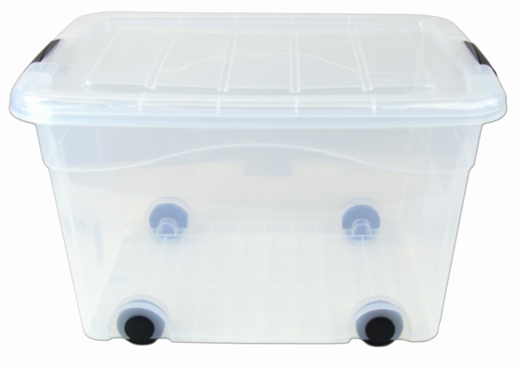 Pojemnik Plastikowy 40L z Transparentną Pokrywą Roller BOX Pudło