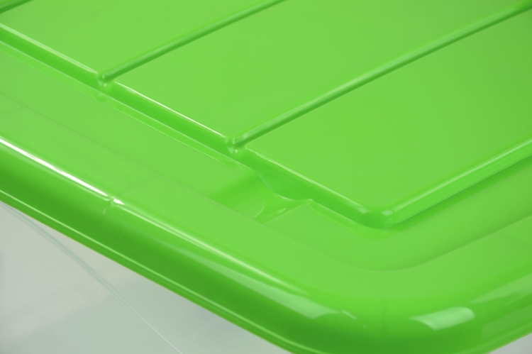 Pojemnik Plastikowy 100L z Zieloną Pokrywą Roller BOX Pudło