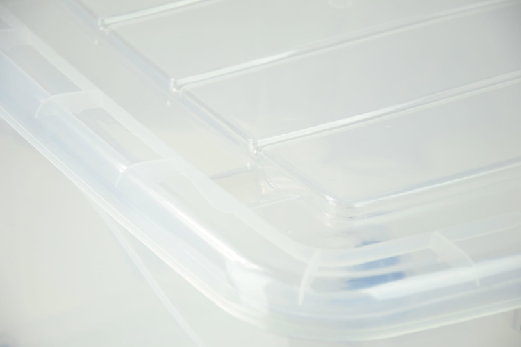 Pojemnik Plastikowy 100L z Transparentną Pokrywą Roller BOX Pudło