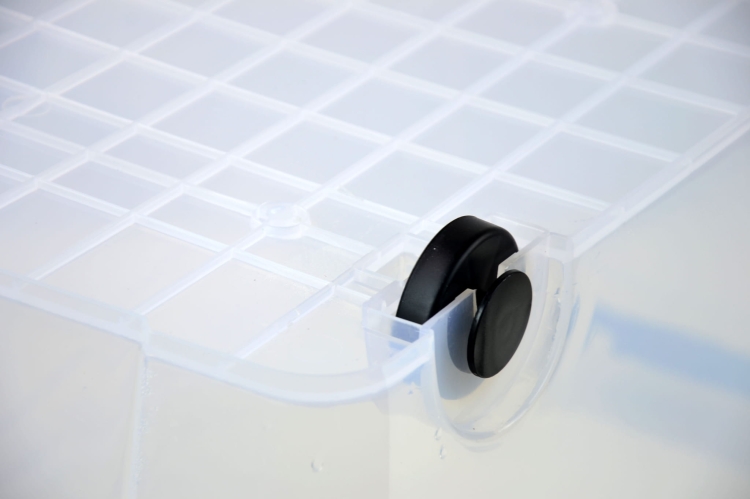 Pojemnik Plastikowy 100L z Transparentną Pokrywą Roller BOX Pudło