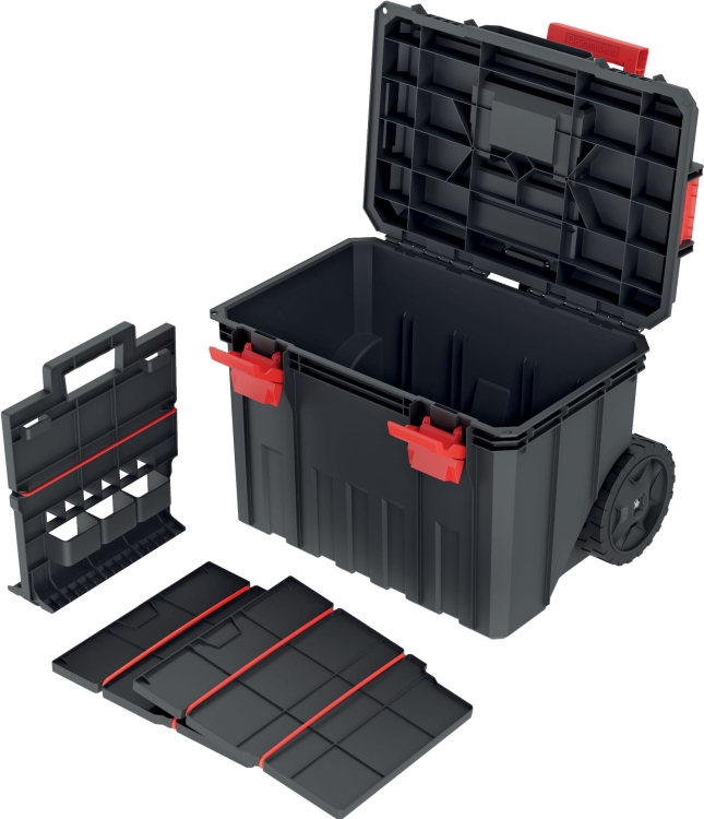 SKRZYNIA - WÓZEK KMS553540 MODULAR 40 (z pokrywą i kółkami)