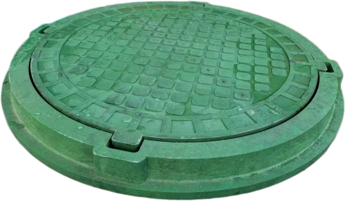 Właz Ø800 80cm (98cm) Zielony Polimerowy A15 (zew. Ø986) porywa szamba studni na krąg betonowy