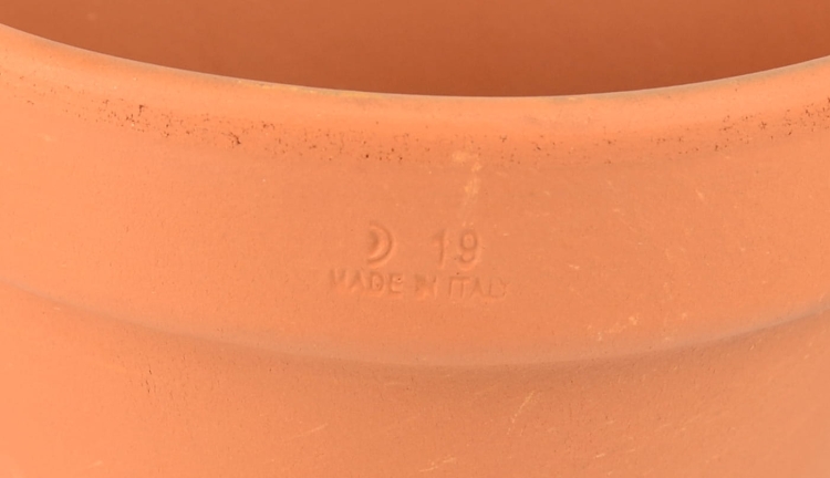 DEGREA Doniczka VASO D19 Ceramiczna Klasyczna Prosta Włoska Terakota 19cm