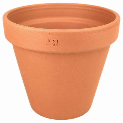 DEGREA Doniczka VASO D21 Ceramiczna Klasyczna Prosta Włoska Terakota 21cm