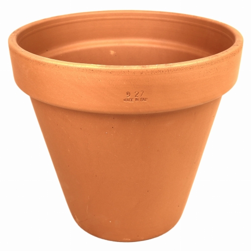 DEGREA Doniczka VASO D27 Ceramiczna Klasyczna Prosta Włoska Terakota 27cm