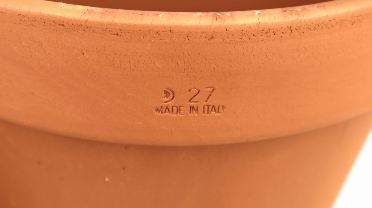 DEGREA Doniczka VASO D27 Ceramiczna Klasyczna Prosta Włoska Terakota 27cm