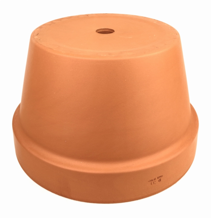 DEGREA Doniczka MEZZO VASO D31 Ceramiczna Klasyczna Prosta Włoska Terakota NISKA 31cm