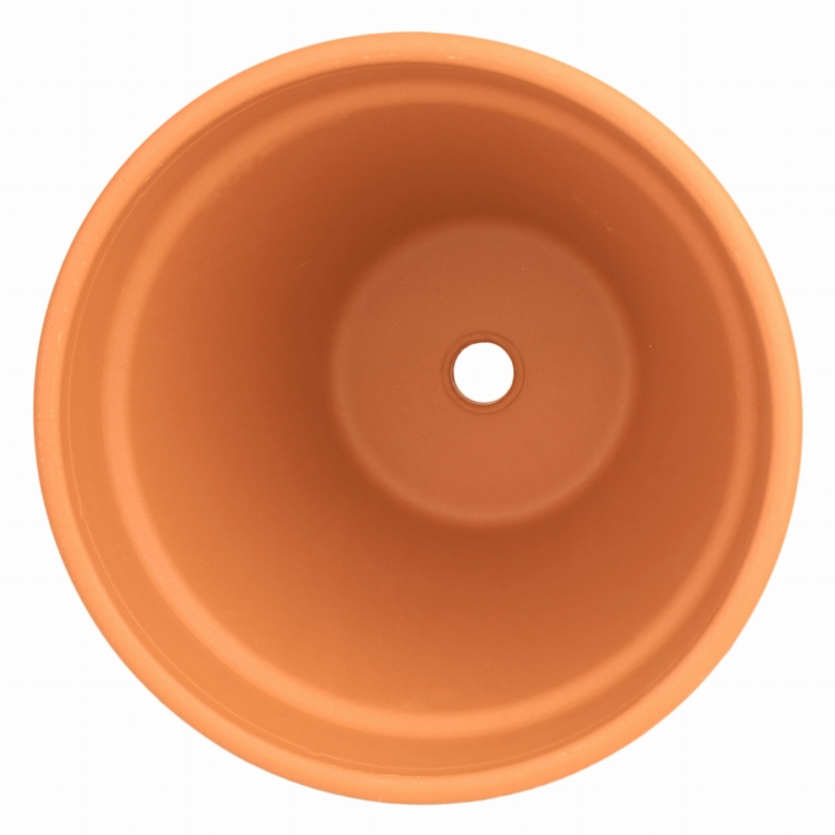 DEGREA Doniczka VASO D21 cm Ceramiczna Klasyczna Prosta Włoska Terakota + Podstawek D19 cm