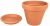 DEGREA Doniczka VASO D21 cm Ceramiczna Klasyczna Prosta Włoska Terakota + Podstawek D19 cm