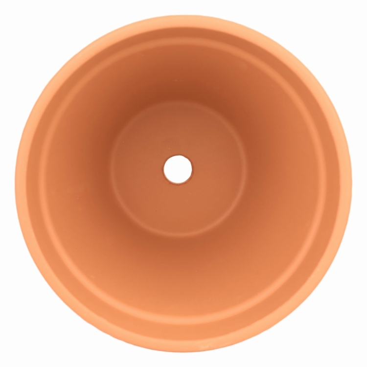 DEGREA Doniczka VASO D23 cm Ceramiczna Klasyczna Prosta Włoska Terakota + Podstawek D21 cm