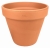 DEGREA Doniczka VASO D23 cm Ceramiczna Klasyczna Prosta Włoska Terakota + Podstawek D21 cm