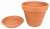 DEGREA Doniczka VASO D23 cm Ceramiczna Klasyczna Prosta Włoska Terakota + Podstawek D21 cm