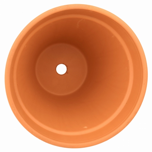 DEGREA Doniczka VASO D27 cm Ceramiczna Klasyczna Prosta Włoska Terakota + Podstawek D23 cm