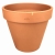 DEGREA Doniczka VASO D29 cm Ceramiczna Klasyczna Prosta Włoska Terakota + Podstawek D23 cm