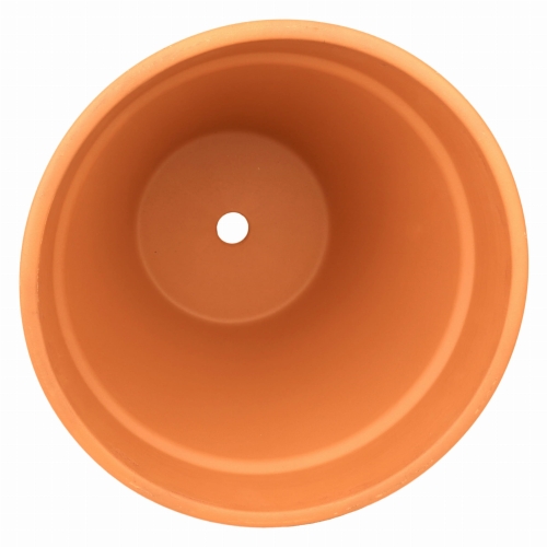 DEGREA Doniczka VASO D35 cm Ceramiczna Klasyczna Prosta Włoska Terakota + Podstawek D28 cm