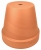 DEGREA Doniczka VASO D35 cm Ceramiczna Klasyczna Prosta Włoska Terakota + Podstawek D28 cm